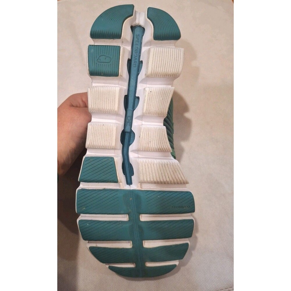 ON RUNNING CLOUDSWIFT RUNNING Trainer SHOES Turquoise/Teal Women's Size 10.5 - Picture 8 of 9